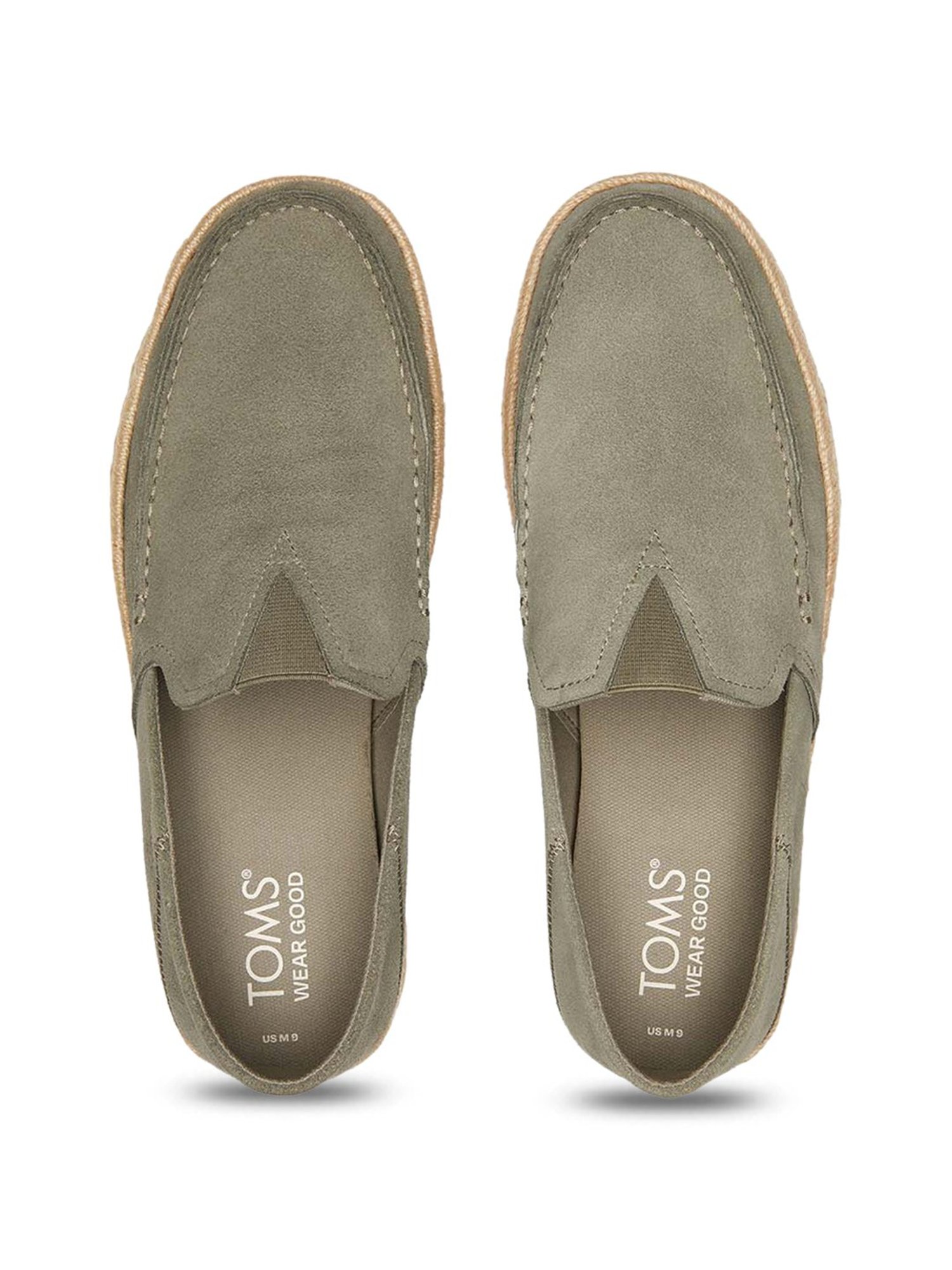 TOMS Alonso Men's Olive Espadrille Shoes