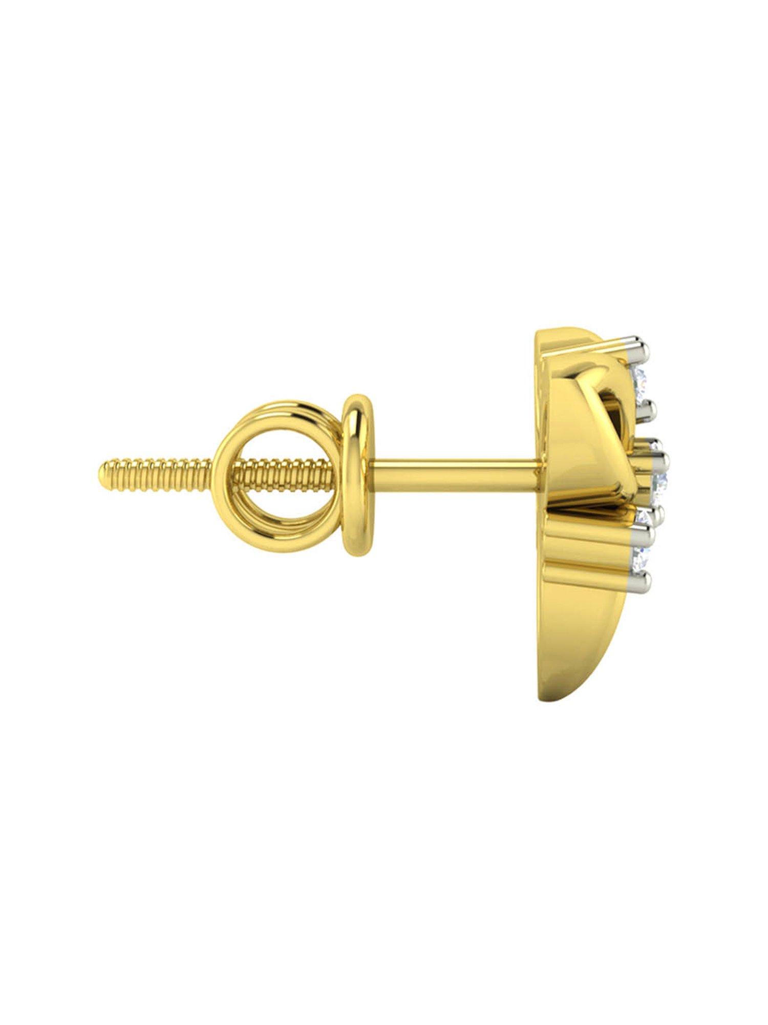 Waman Hari Pethe Jewellers 18k Gold & Diamond Earrings