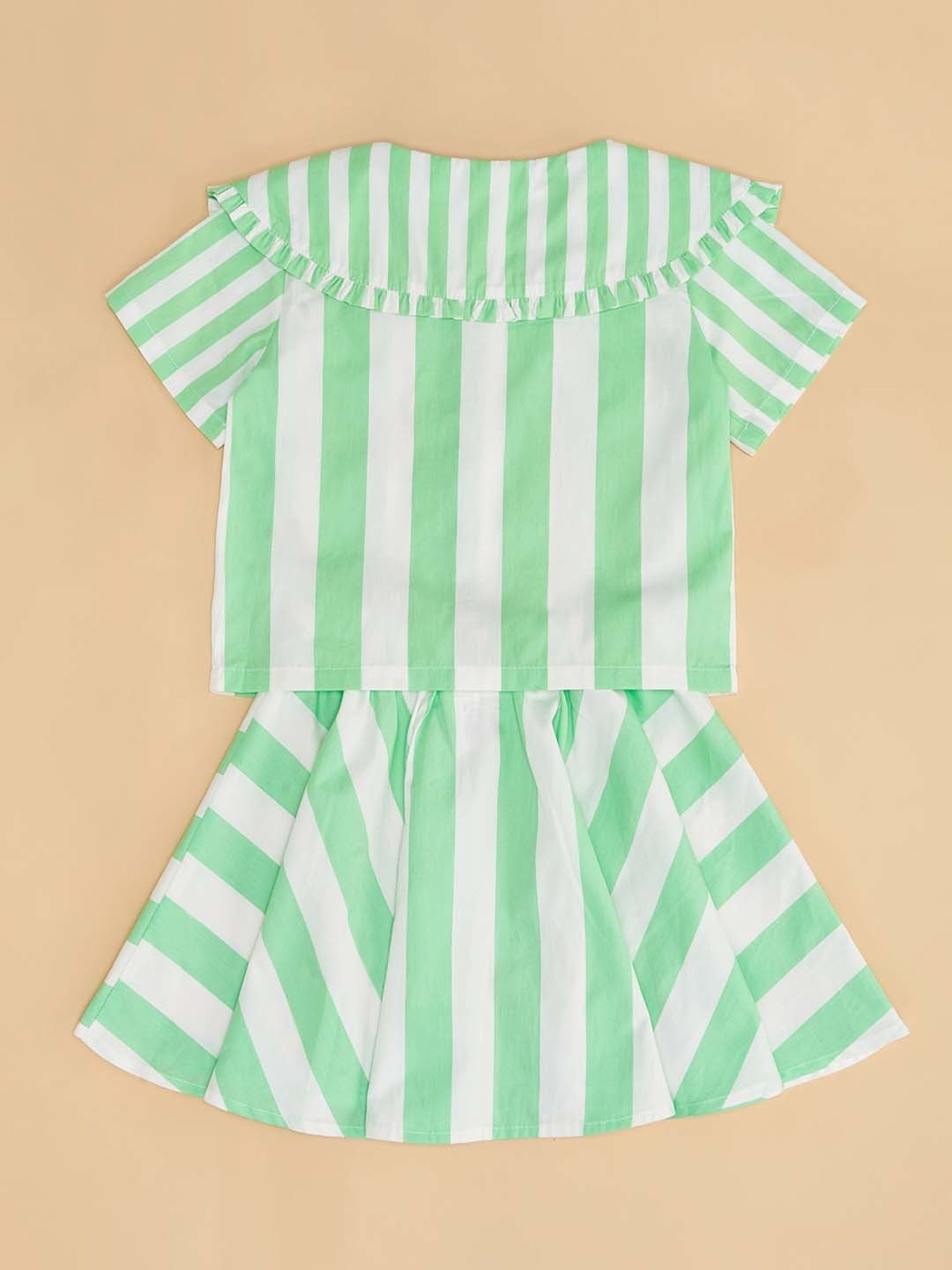 Akkriti by Pantaloons Kids Red & Cream Embroidered Kurta Set