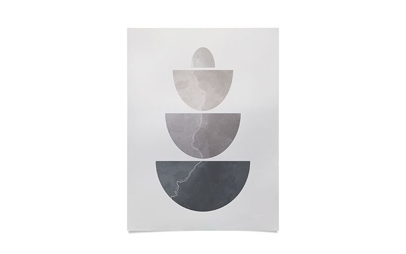 Alisa Galitsyna Monochrome Balance II 18" x 24" Unframed Poster - Society6