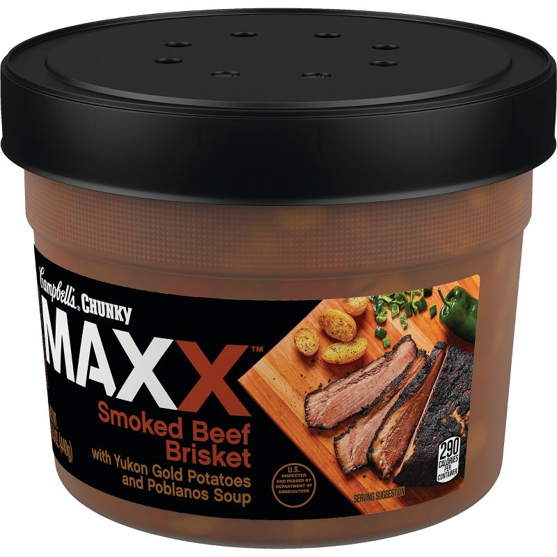 Campbell's Chunky MAXX Smoked Beef Brisket with Yukon Gold Potatoes and Poblanos Soup - 15.5oz