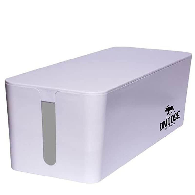 Cable Management Box Organizer for Cords Power Strips or Surge Protectors Hide Loose Wires Behind TVs Home Office Computers Office Desks Entertainment Centers