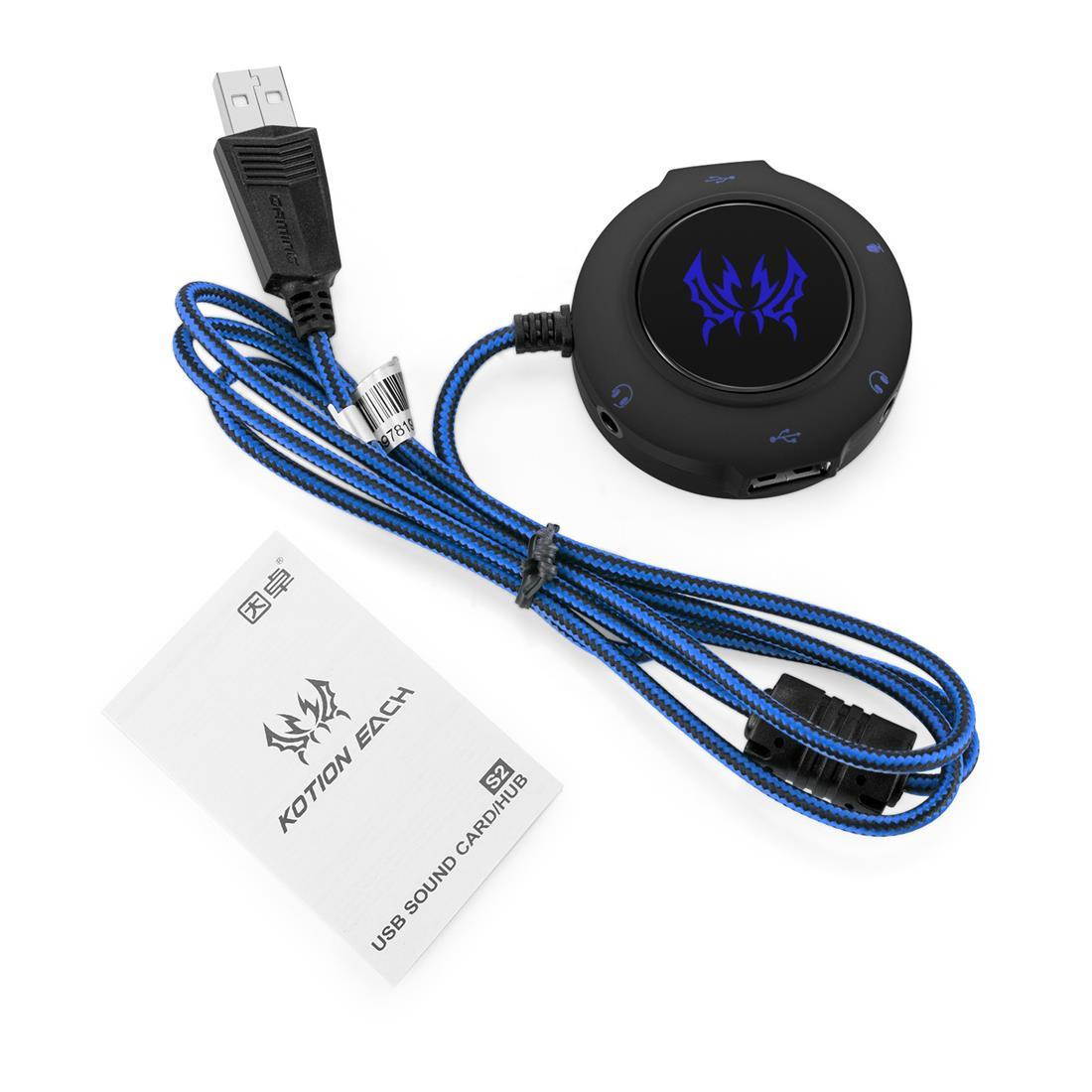 The standard USB interface of external sound card can connect the audio microphone of earphone