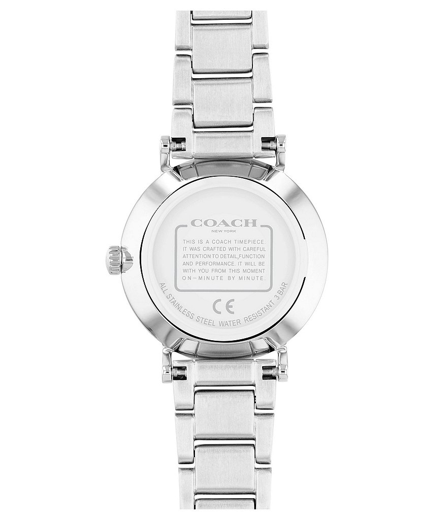 COACH Perry Stainless Steel Horse & Carriage Dial Logo Watch