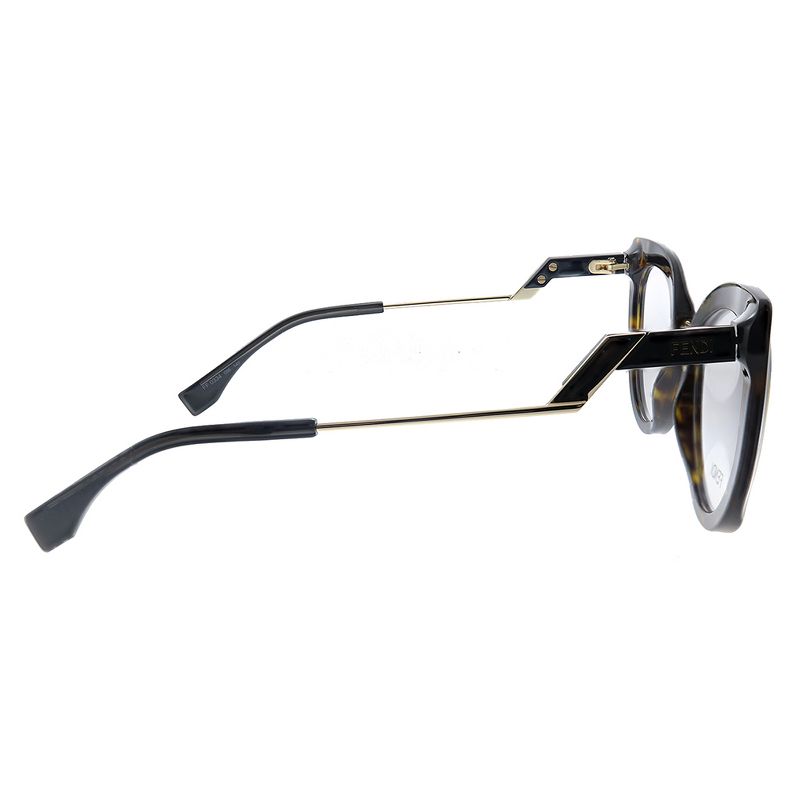 Fendi Tropical FF 0334 086 Womens Cat-Eye Eyeglasses Dark Havana 51mm