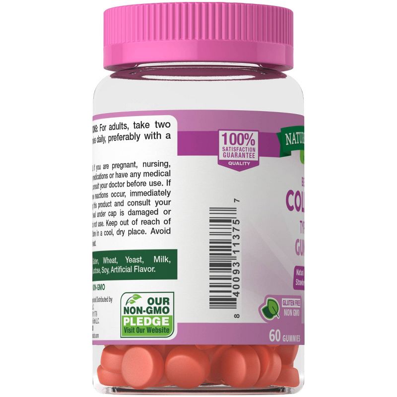 Nature's Truth Beauty Collagen Type 1 + 3 Gummies - 60ct