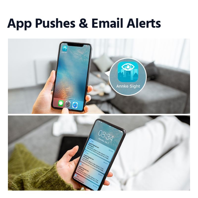 ANNKE 8CH 3MP Super HD Wireless Security Camera System with 1TB