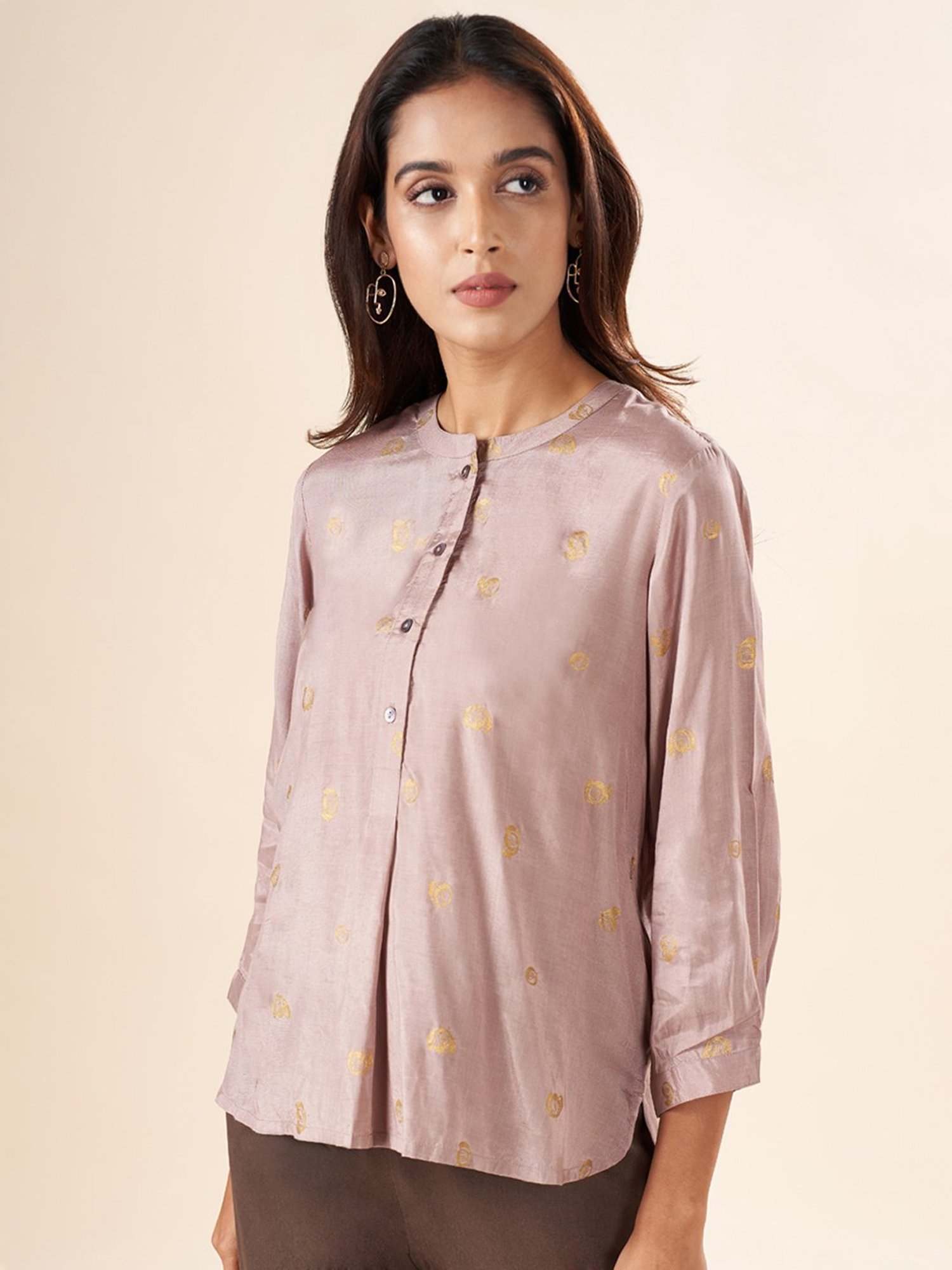 Akkriti by Pantaloons Pink Printed Tunic