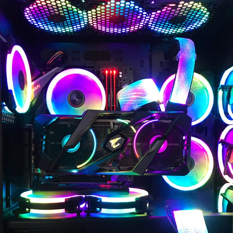 Extension Cable Power Supply Accessory Addressable RGB Light PC Case Sync 24 Pin