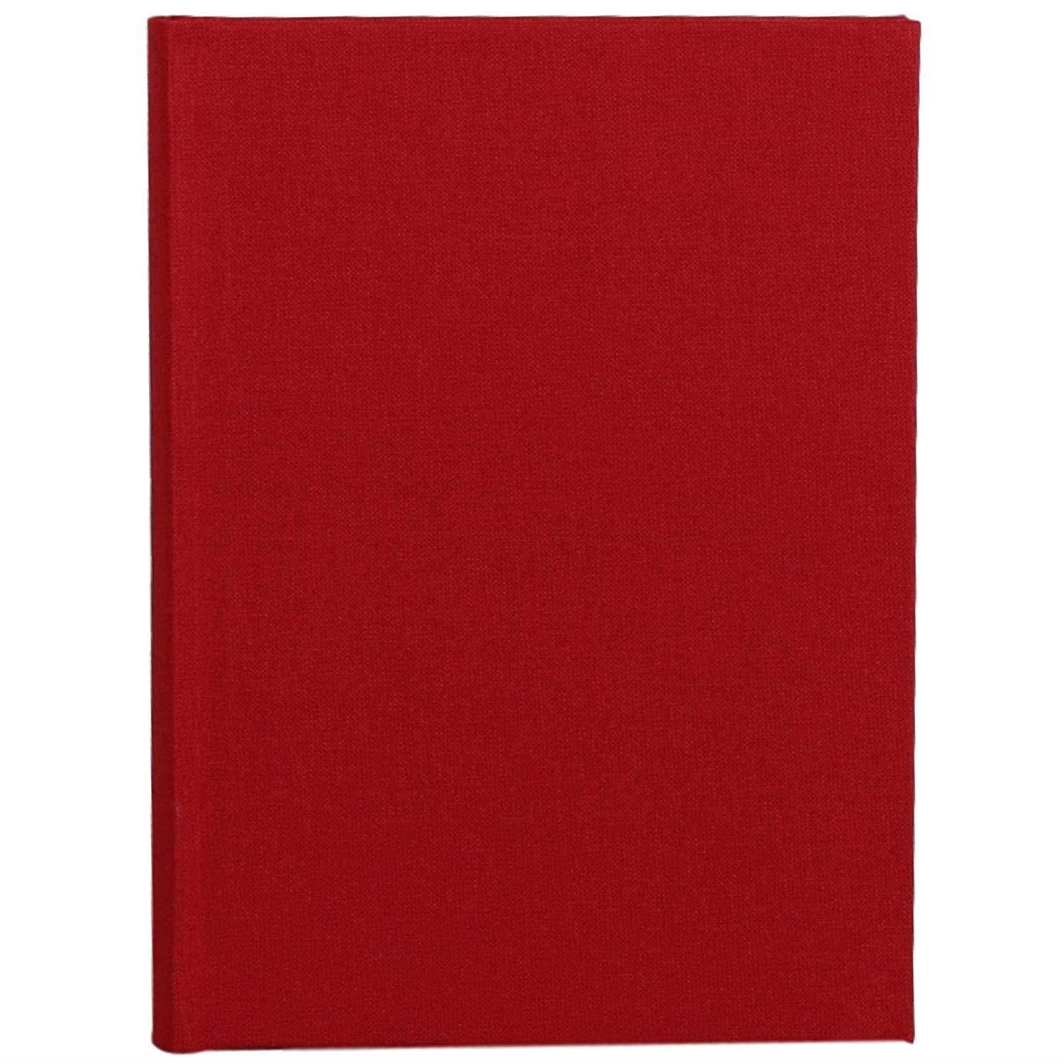 Ferus & Fivel Journal Notebook Hardcover Book Lined Ruled 5 X 7 inches (Red)