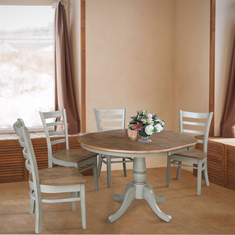 5pc Coya Rustic Bar Height Dining Set Natural - HOMES: Inside + Out