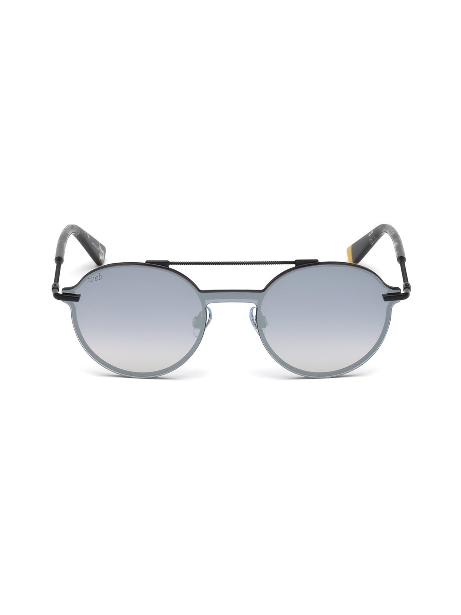 WEB EYEWEAR Grey Round Sunglasses Designed in Italy