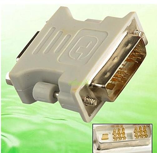 VGA Female to DVI-D 18+1 Pin Single Link Male Converter Adapter for PC Laptop Graphic Card Durable (It's Passive. Not Active)