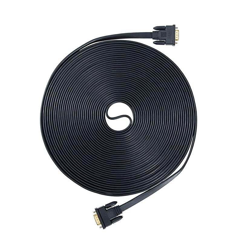 Cables Direct Online 100FT SVGA Monitor Cable, Male to Male 1080P Super VGA Display Cord for PC Projector Laptop TV