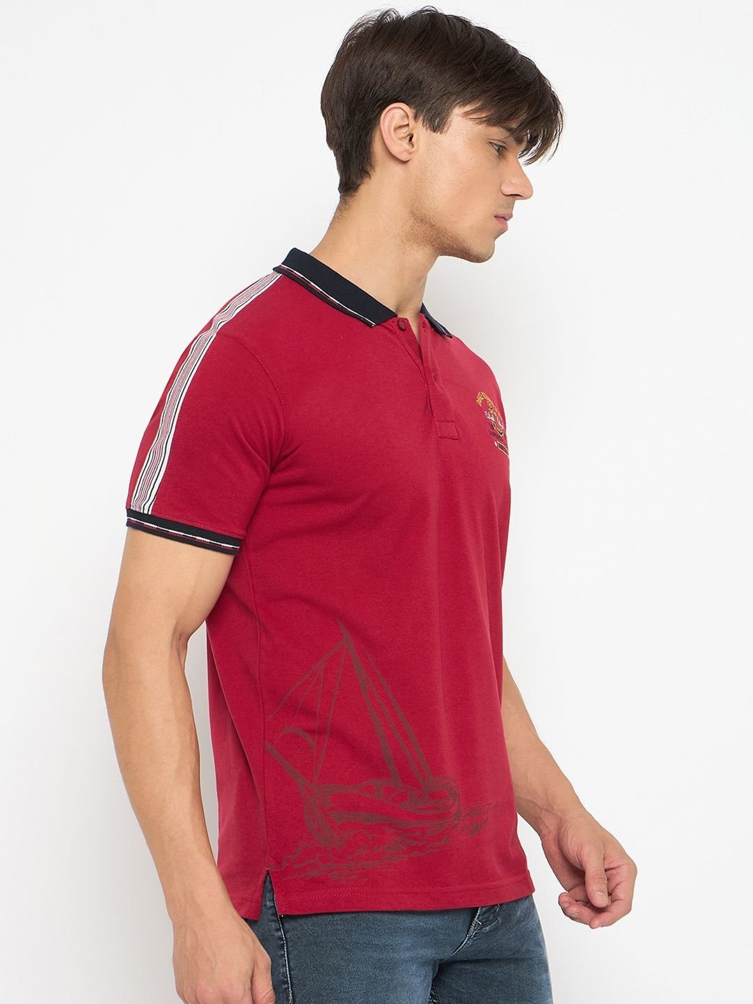 Duke Cranberry Slim Fit Polo T-Shirt