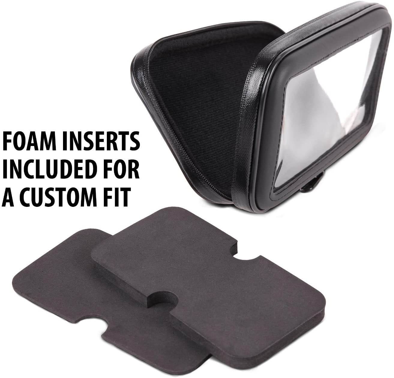 ChargerCity 5" GPS Screen Water Resistant Case w/1" inch Ball Connection (Compatible with Garmin Nuvi Drive Drive Smart 50 51 52 55 56 57 57LM 25xx 2558 2559 2589 2599 dezl 570 580 LMT LM GPS)