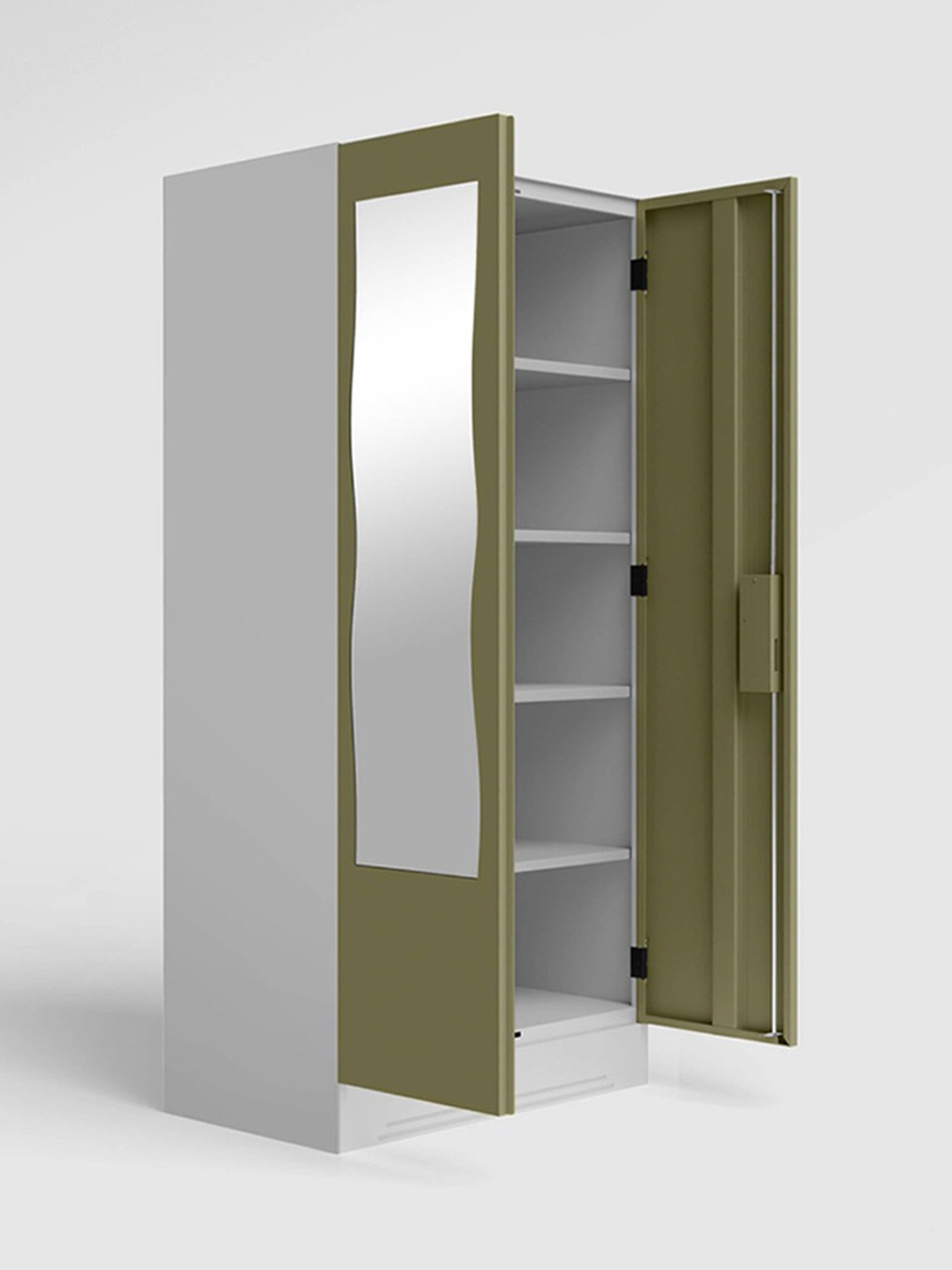 Godrej Interio Ewa Brown Engineered Wood 4 Door Wardrobe