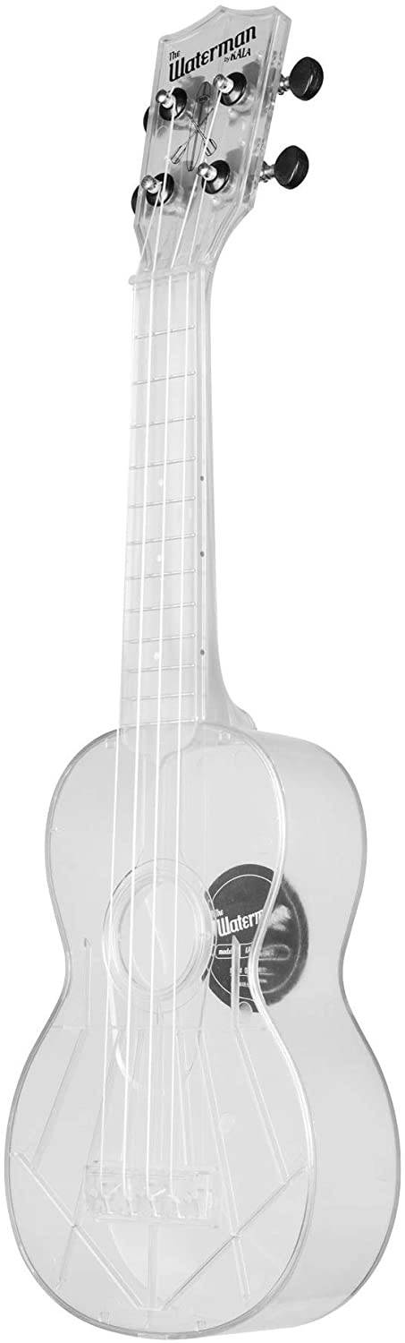 Kala Gloss All Clear Transparent Ice Waterman Soprano Ukulele with Tote Bag