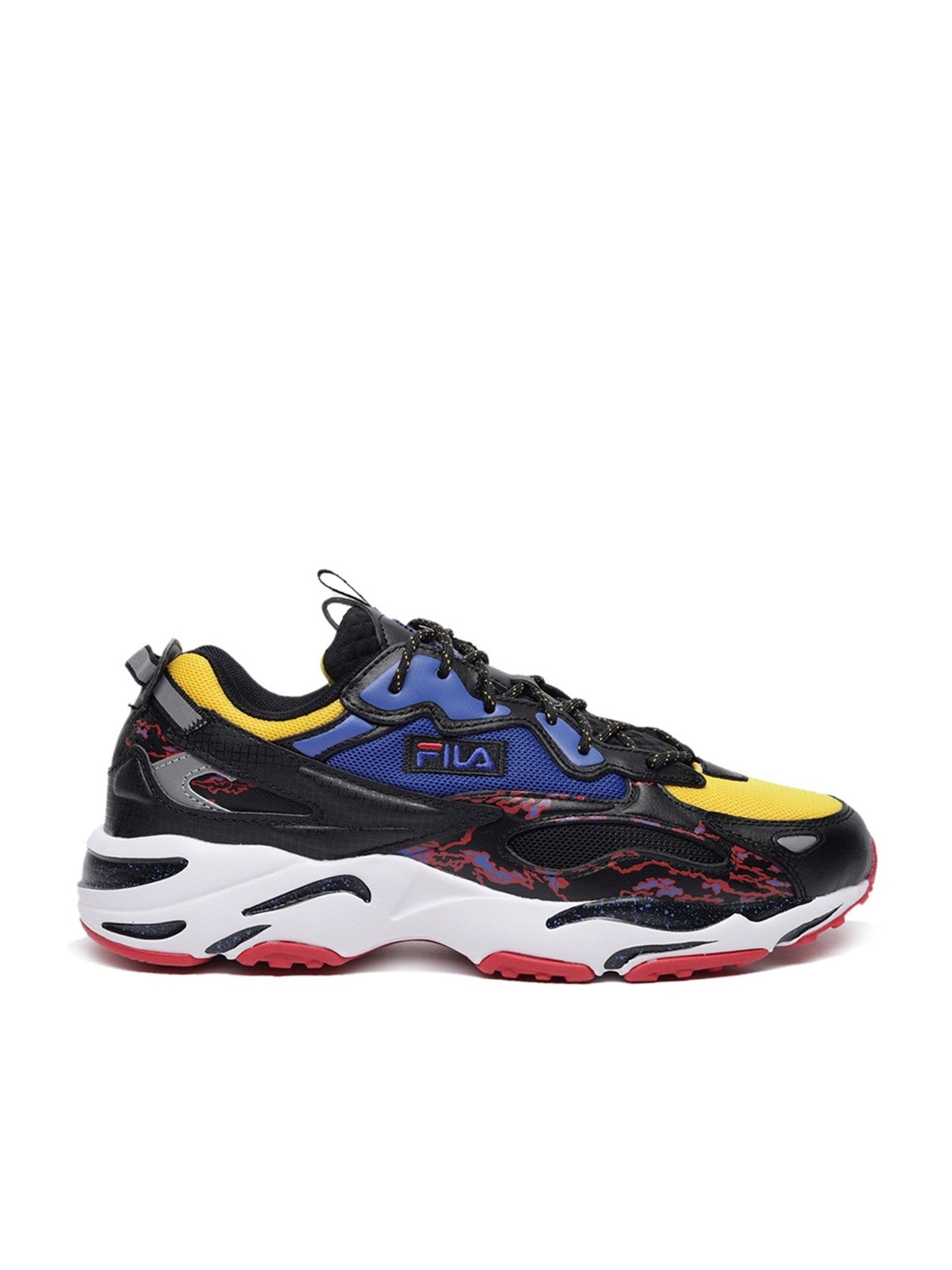 Fila Men's RAY TRACER APEX Black Running Shoes
