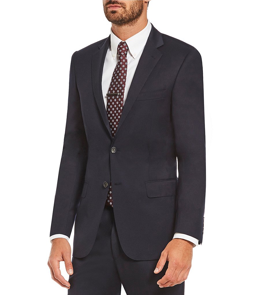 Cremieux Classic Fit Pleated Pant Solid Wool Suit