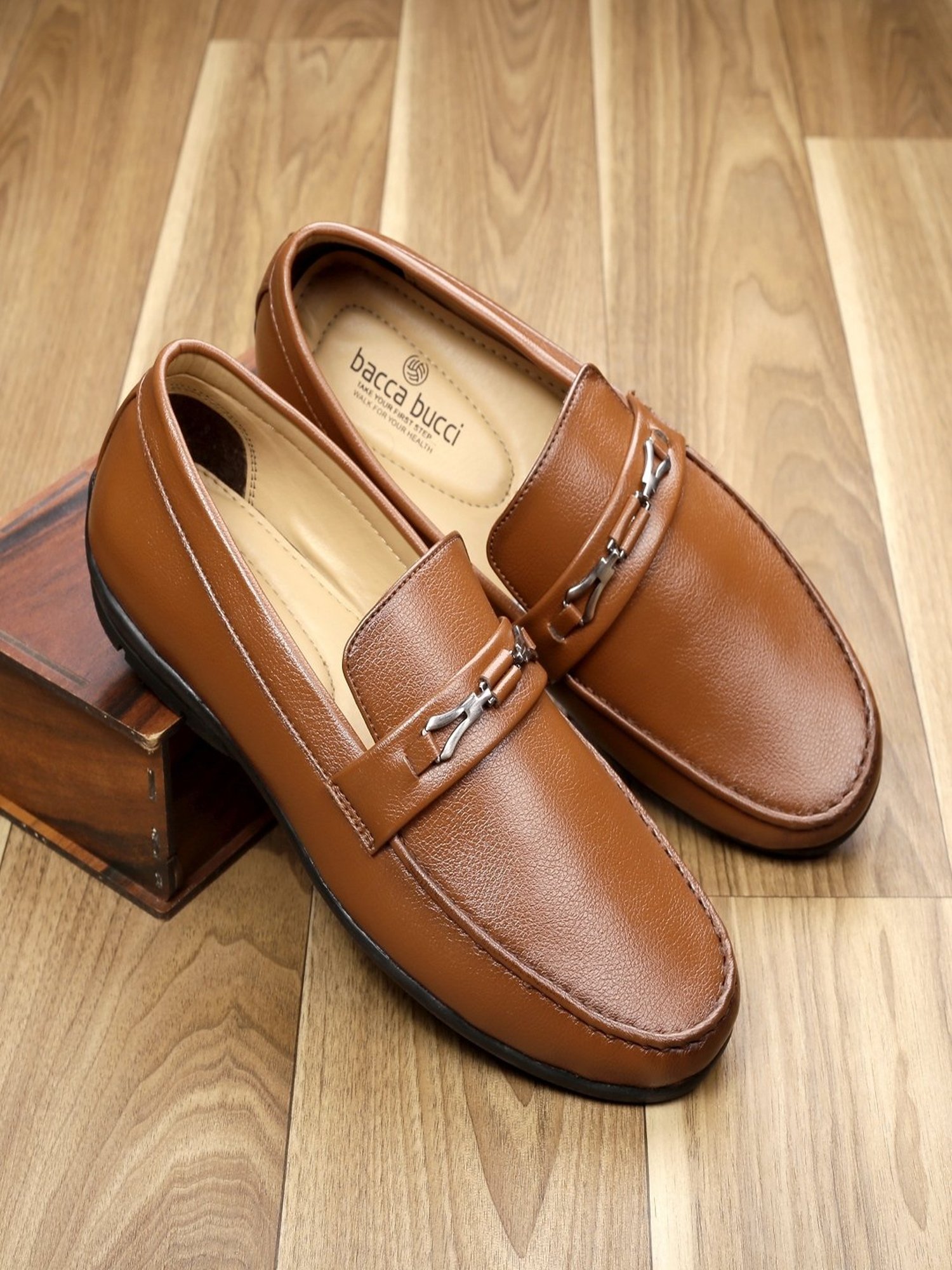 Bacca Bucci Men's LUNA Tan Formal Loafers