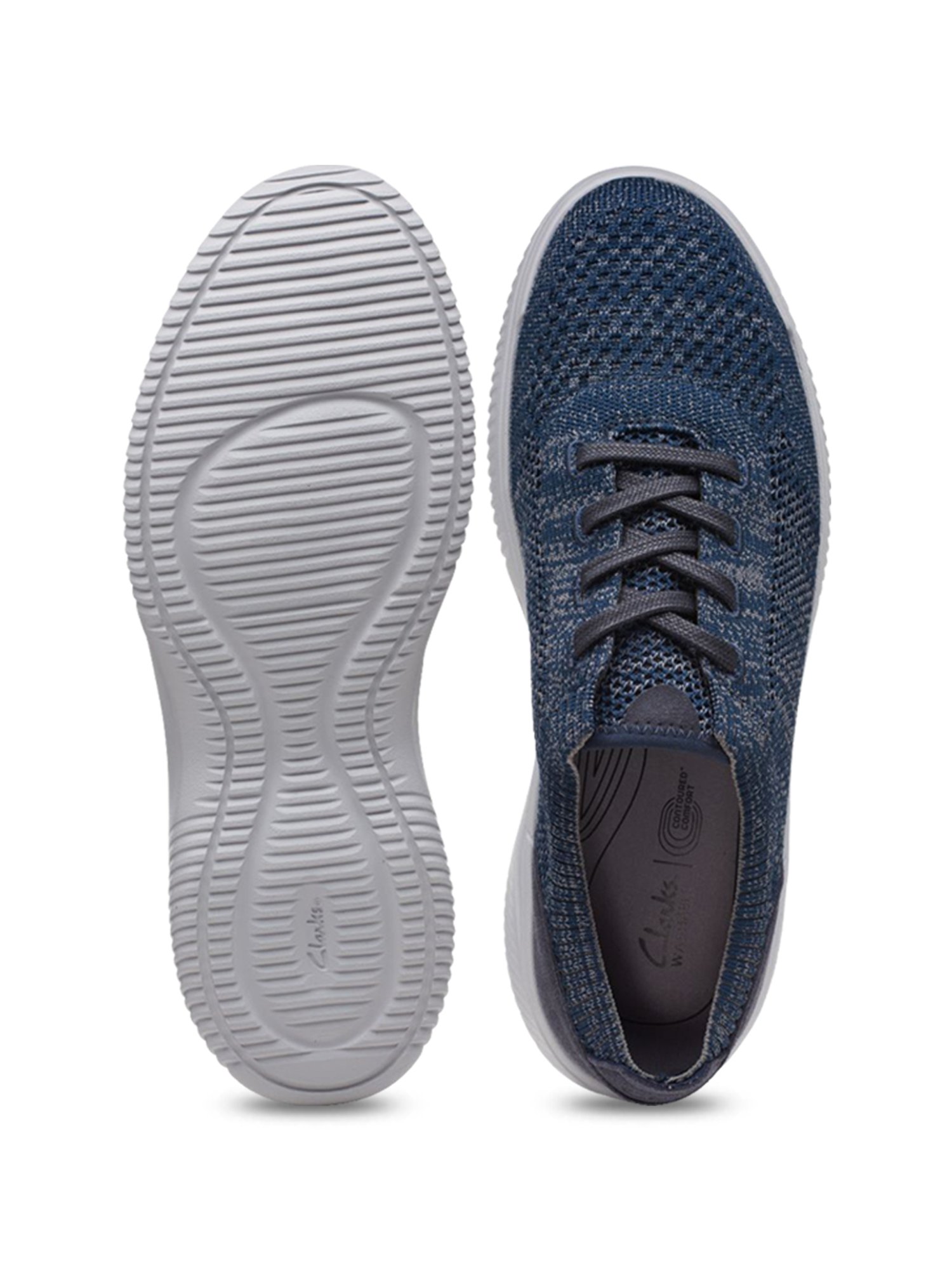 Clarks Men's Donaway Knit Navy Running Shoes