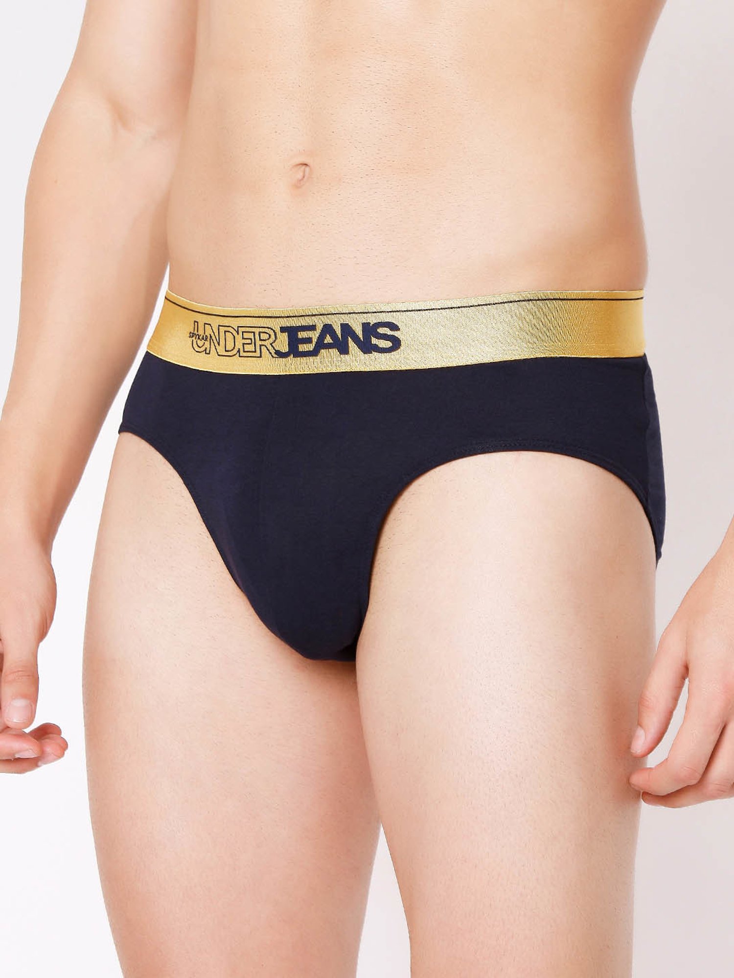 Underjeans By Spykar Multi Regular Fit Briefs - Pak of 2