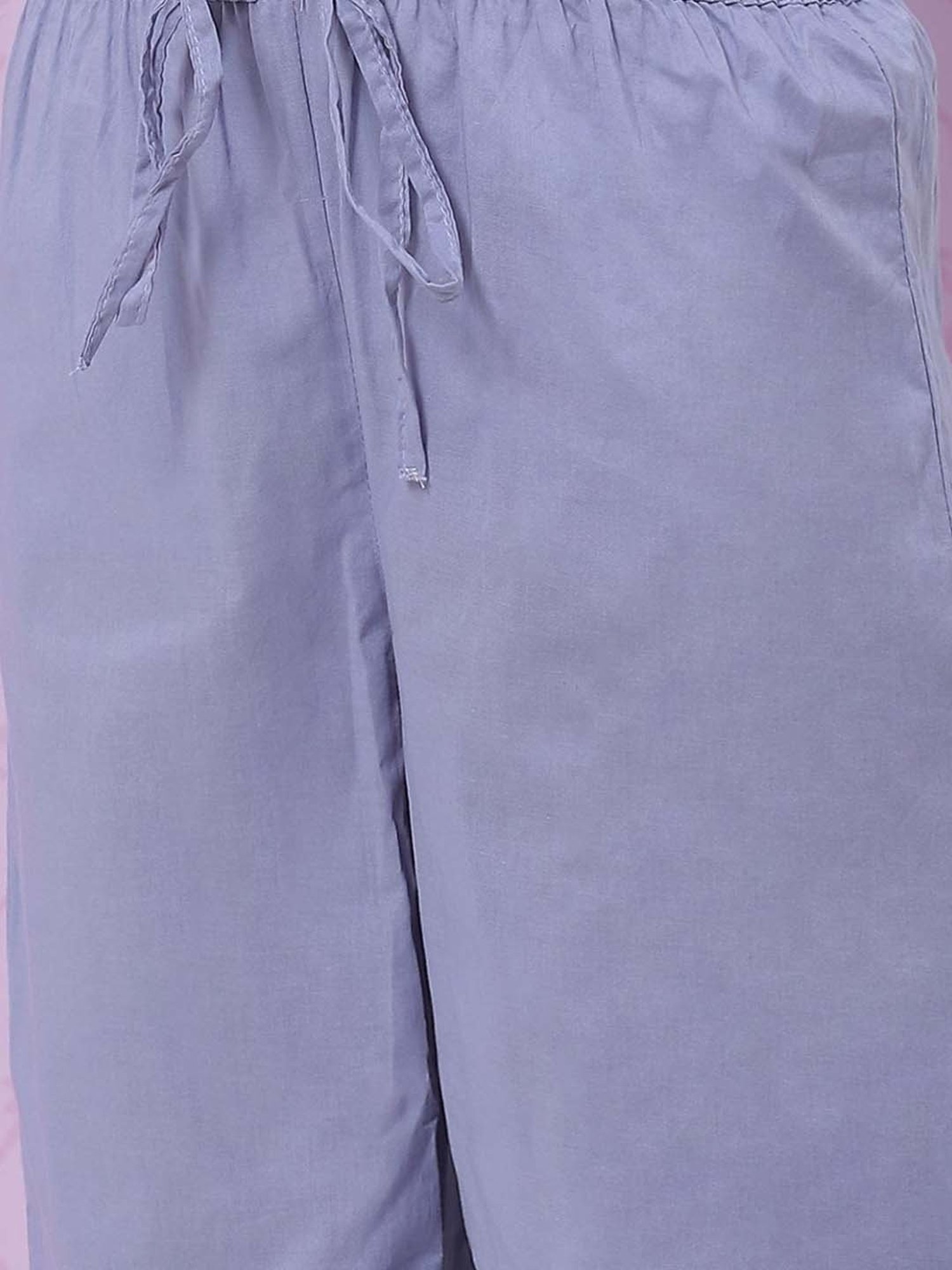 Biba Kids Blue & Red Cotton Floral Print Kurta Set