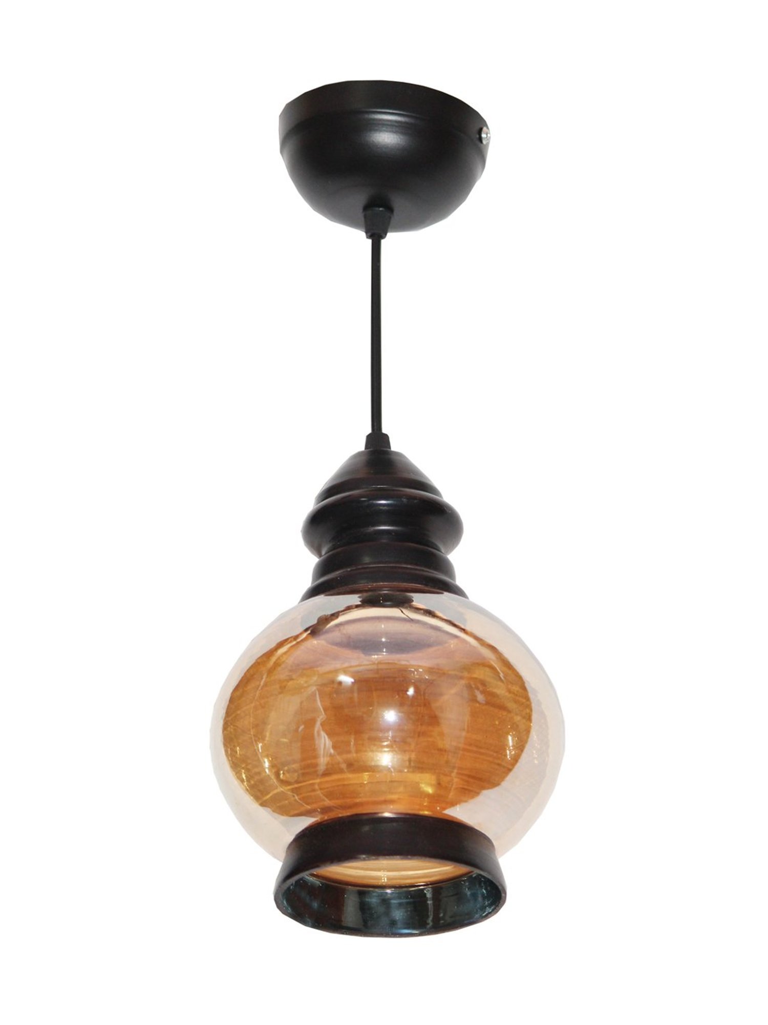 DecorativeRay Copper & Black Hanging Light - Set of 1