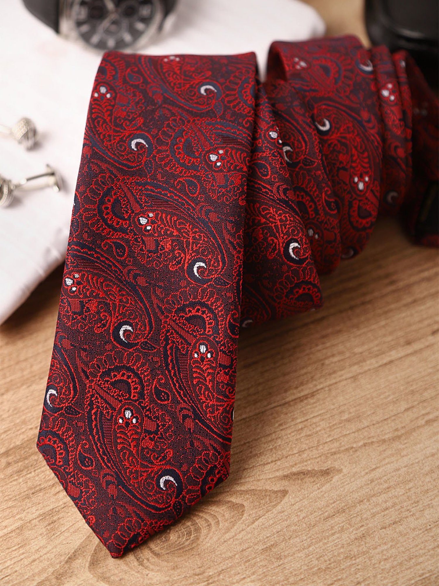 CHOKORE Yellow and Blue Printed Tie