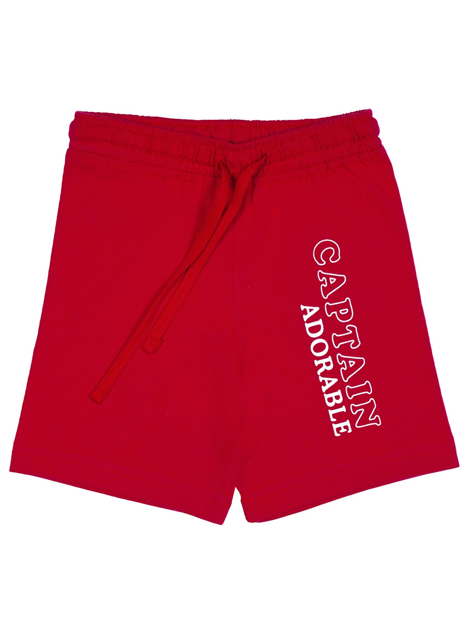 Bodycare Kids Red Printed Shorts