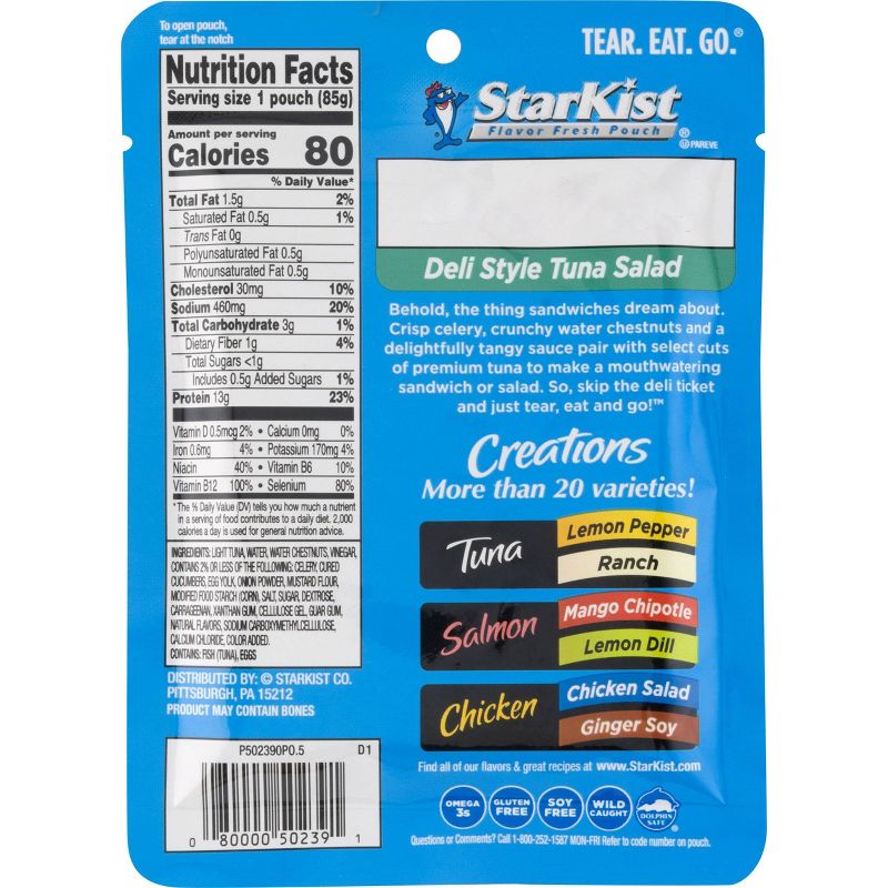 StarKist Tuna Creations Deli Style Tuna Salad Pouch - 3oz