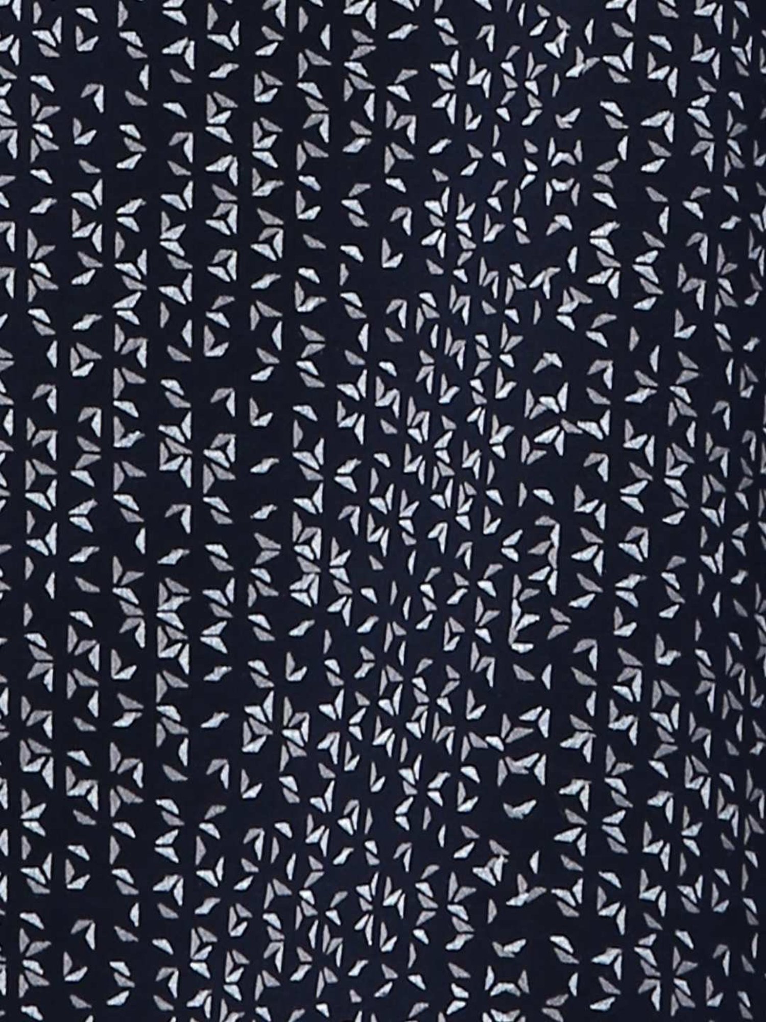 ColorPlus Blue Cotton Comfort Fit Printed Polo T-Shirt