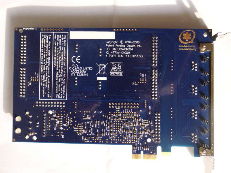 AEX410 AEX410P 4 Ports (3fxo+1fxs) pci-E interface Analog Asterisk Card with vpmadt032 Hardware Echo Cancellation Module,TDM400P TDM410