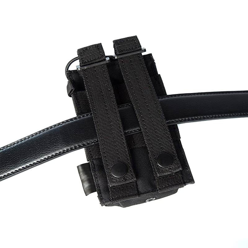 Radio Case/Radio Holder Molle Tactical Radio Holster Military Heavy Duty Radios Pouch Bag for Two Ways Walkie Talkies Compatible with Bags/Packs/Duffels by