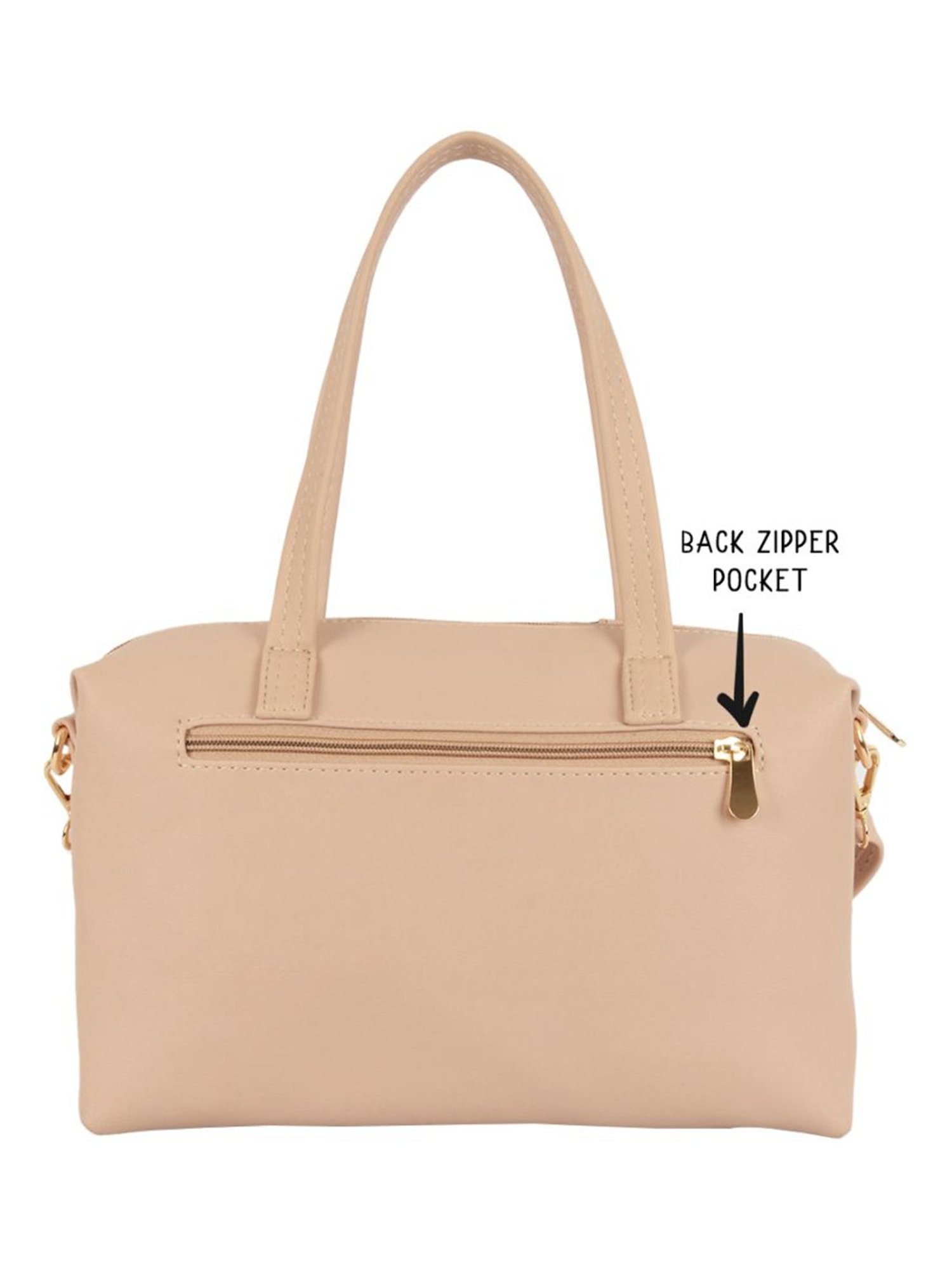 Baggit Beige Printed Small Duffle Bag