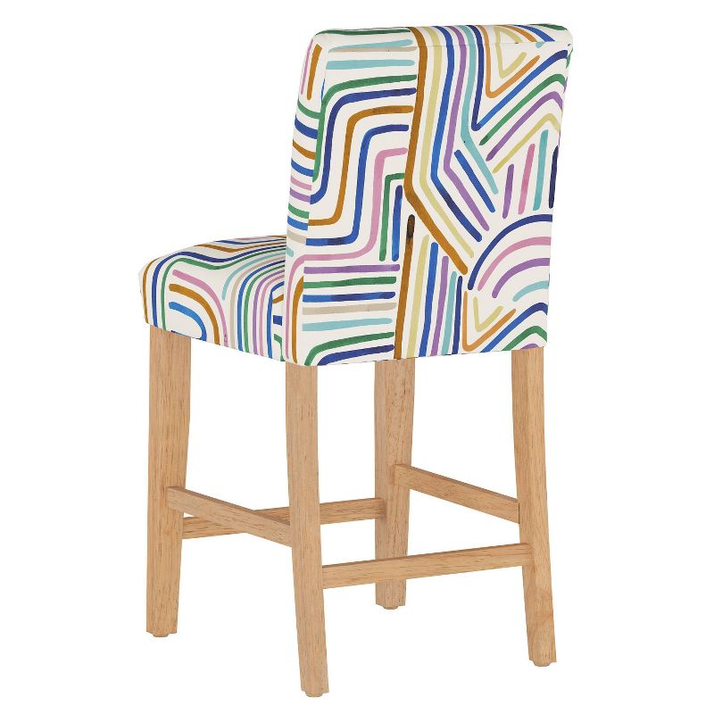 Counter Height Barstool Rainbow Strokes Ochre - Skyline Furniture