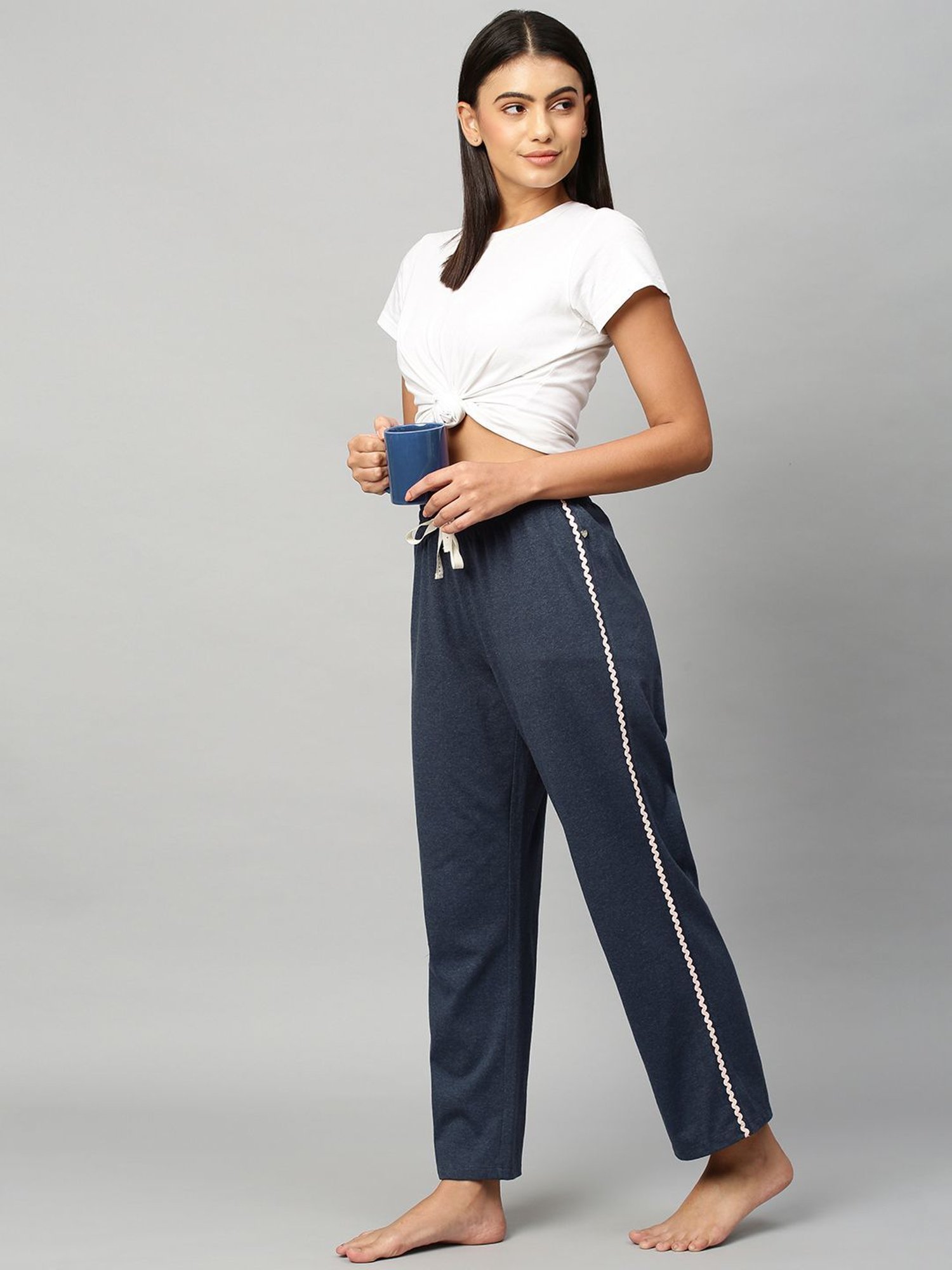 Chemistry Navy Textured Lounge Pants