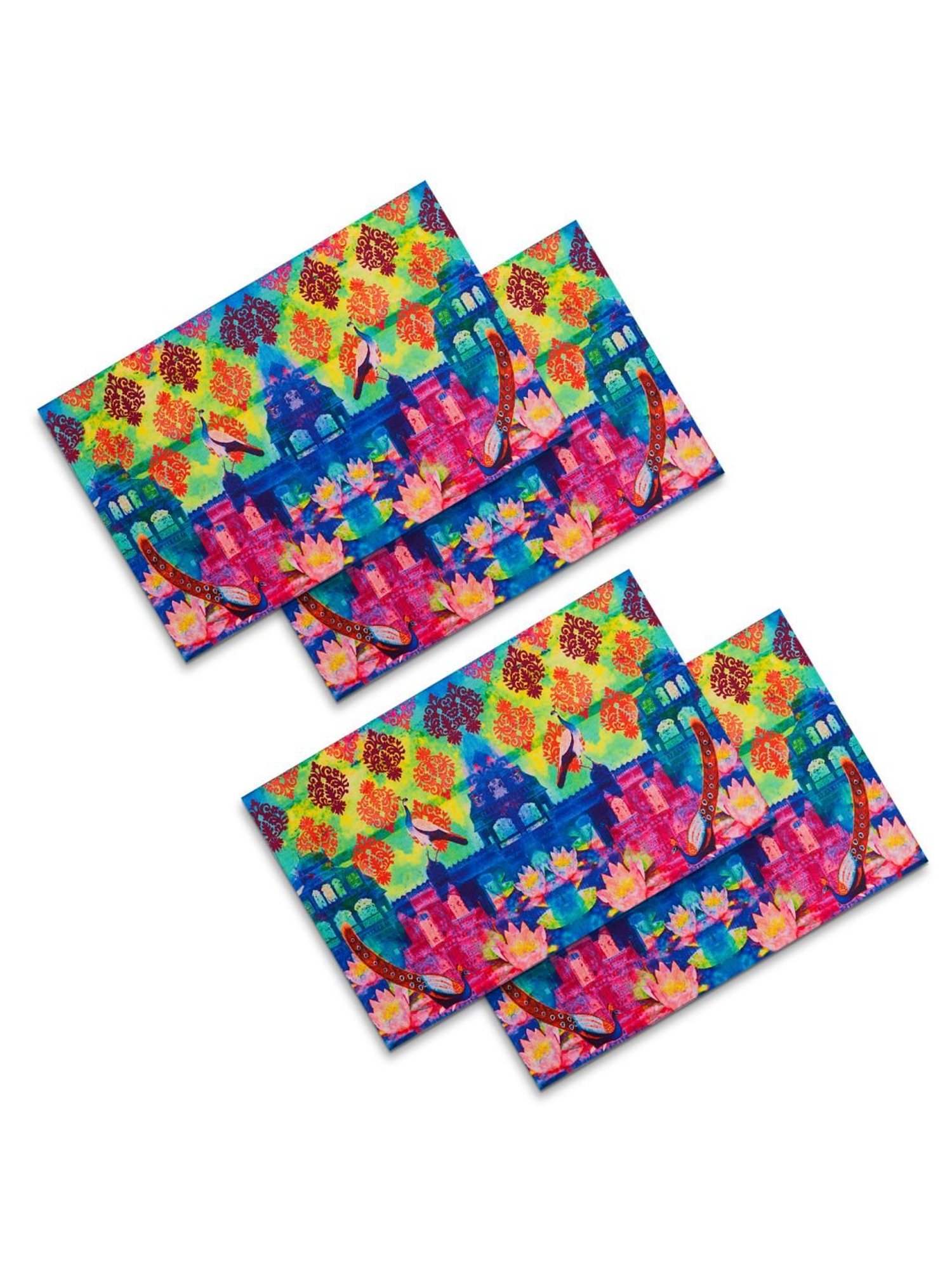 SEJ by Nisha Gupta Multicolor Placemats - Set of 4