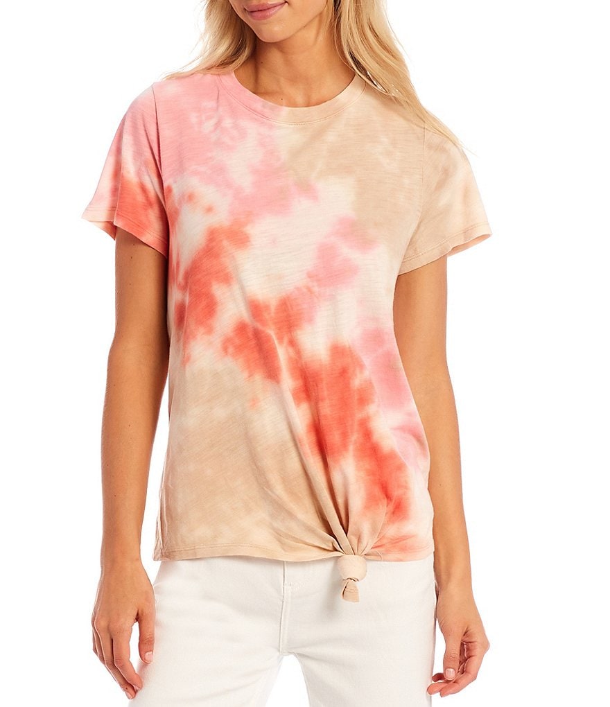 Sanctuary Tie Dye Perfect Knot Crew Neck Short Sleeve Tee