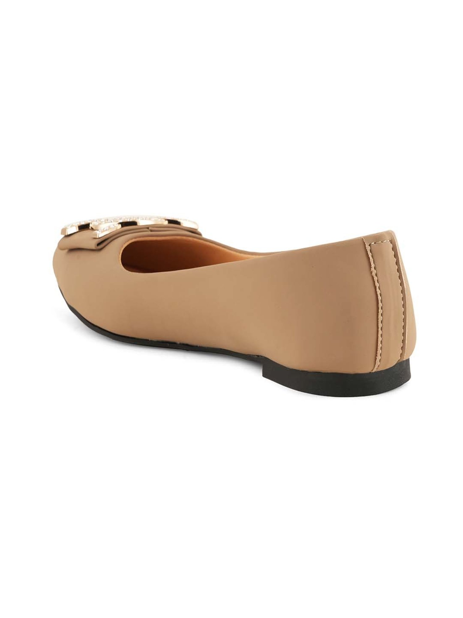 Scentra Women's Beige Flat Ballets
