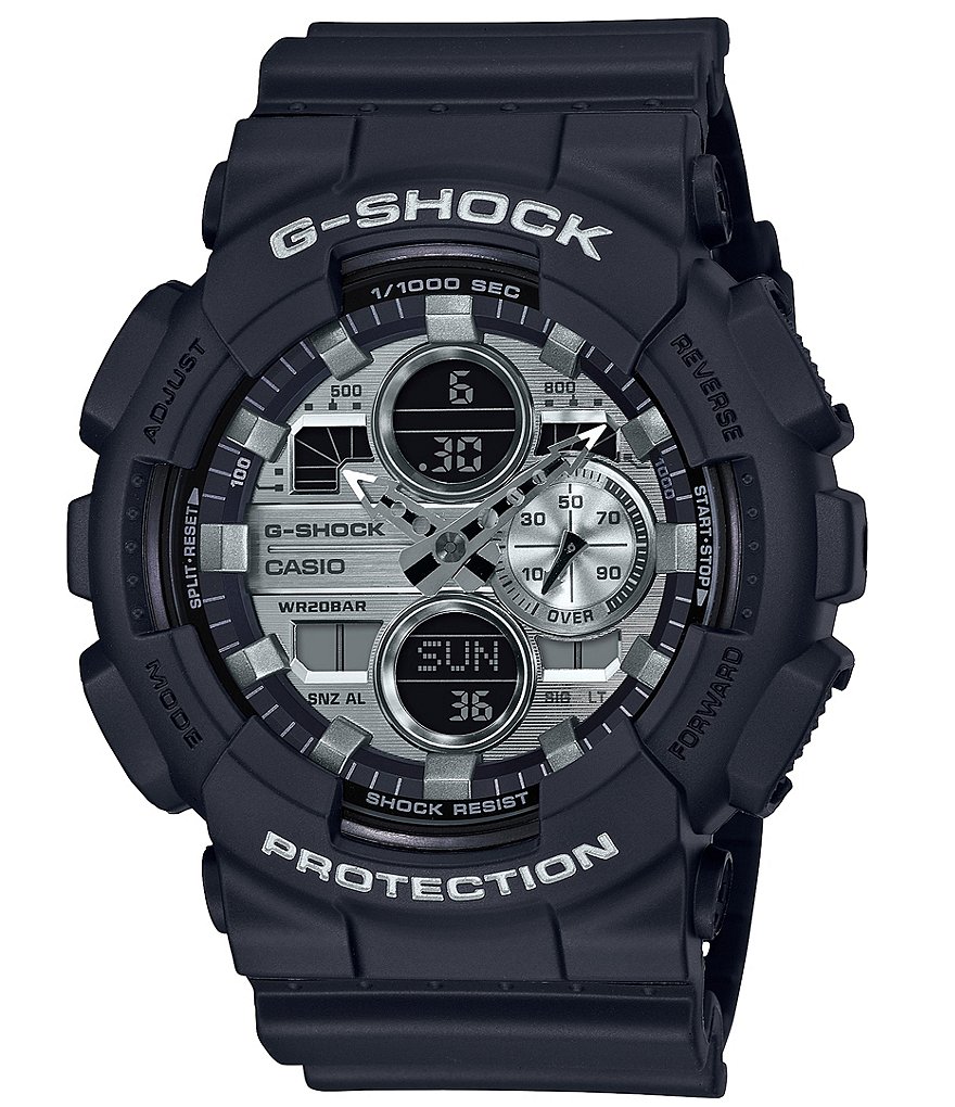G-Shock Black Ana-Digi Resin Silver Dial Watch