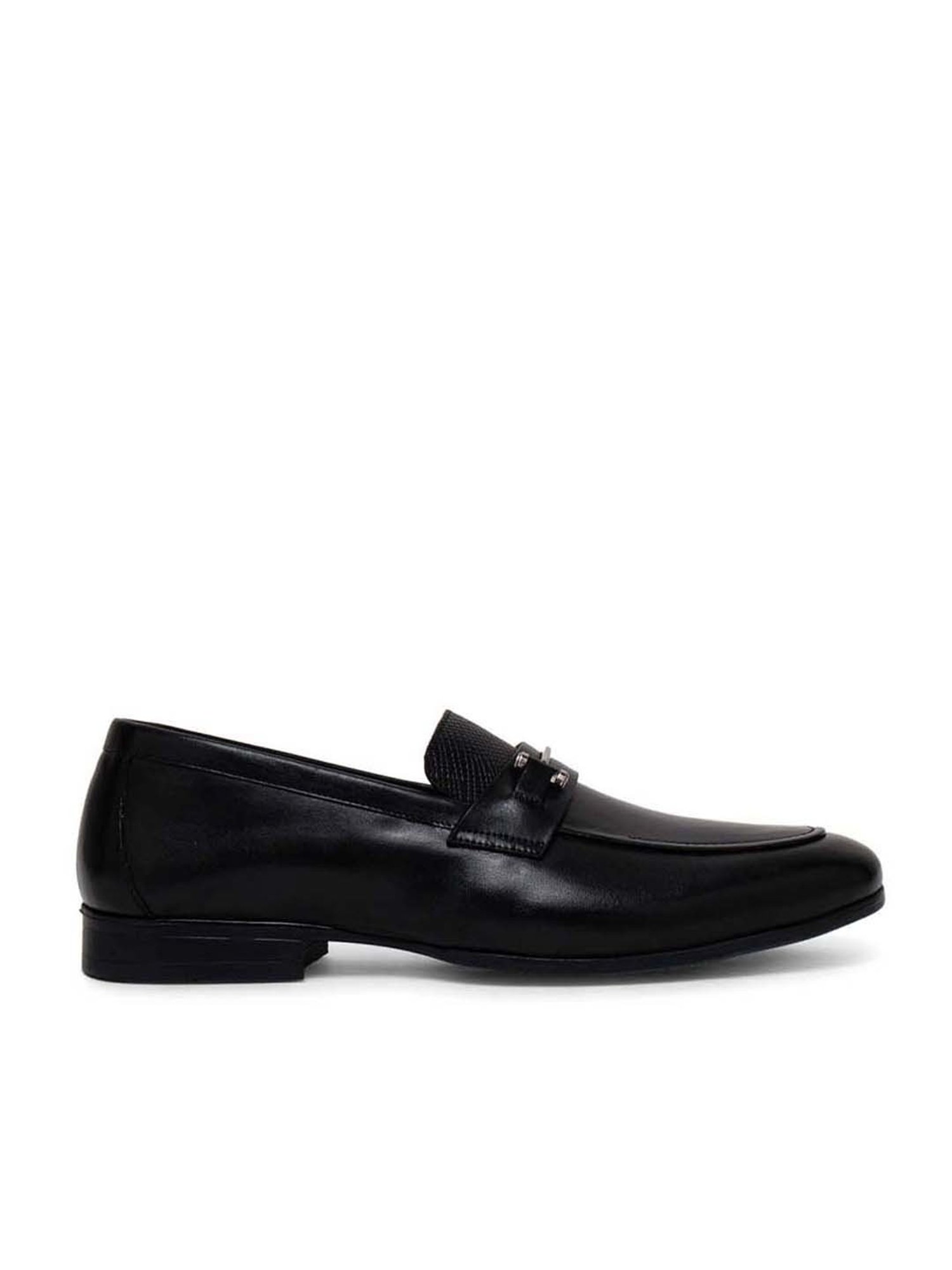 Ezok Men's Black Casual Loafers