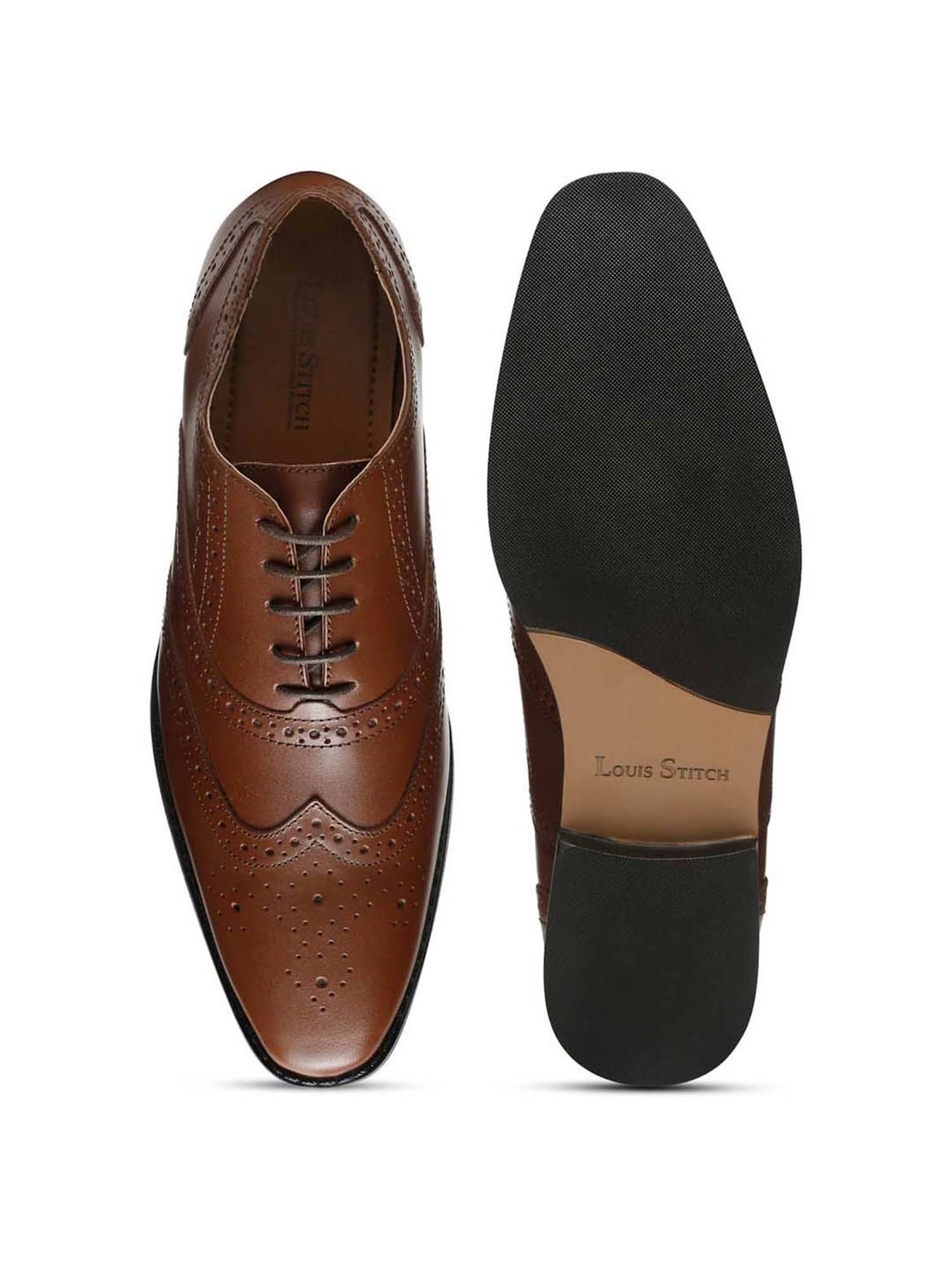 Louis Stitch Men's Tan Brogue Shoes