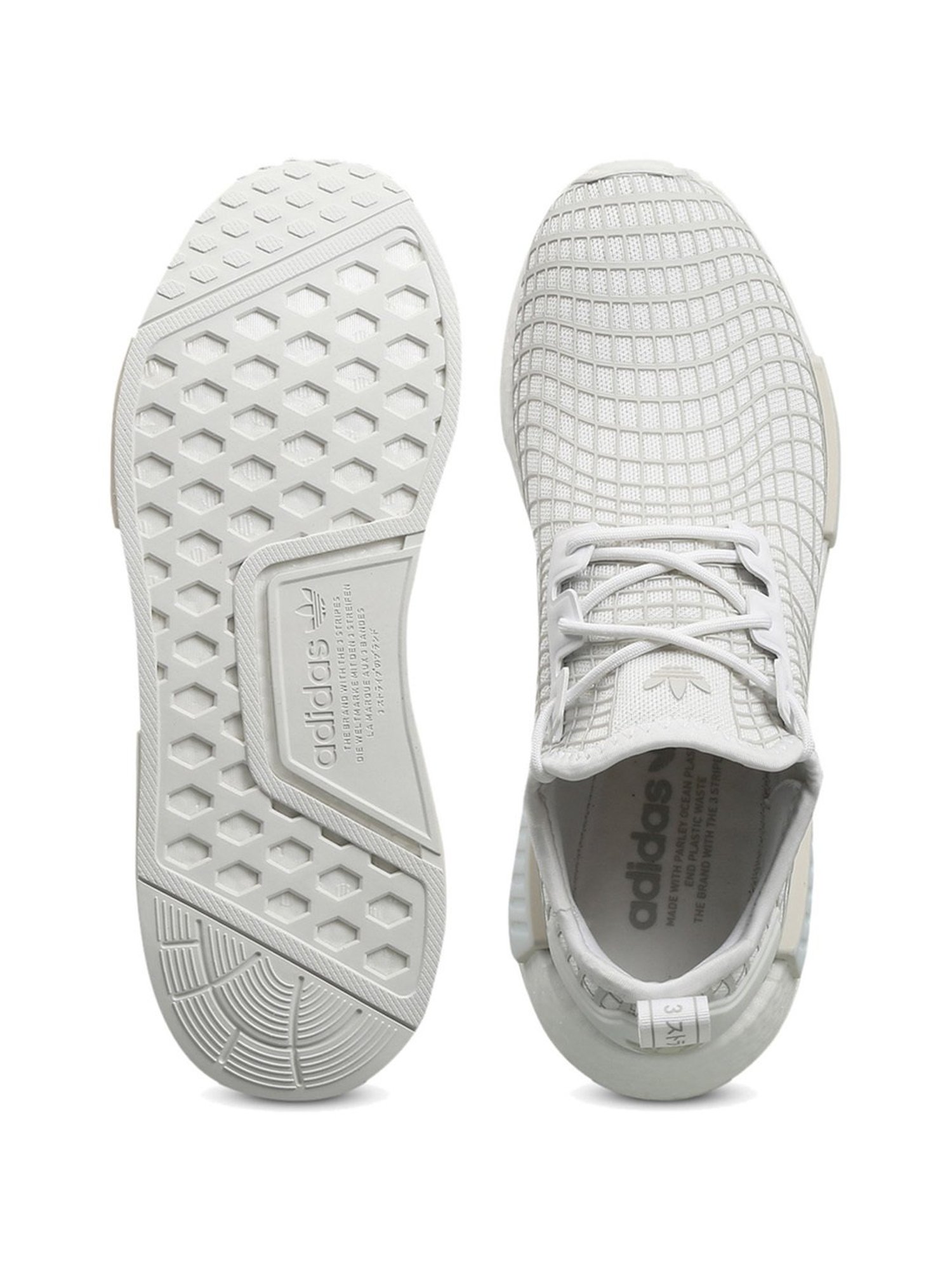 adidas Originals Men's NMD_R1 Unisex White Casual Sneakers