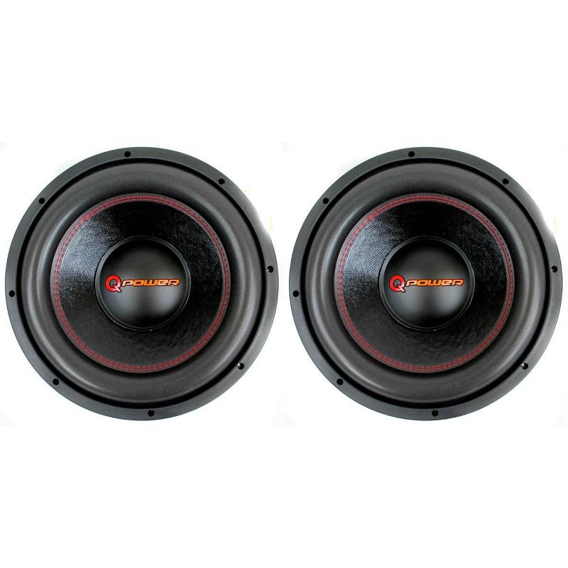 Q Power 12 Inch 3000 Watt Super Deluxe Subwoofers DVC Car Audio Sub | QP12-Super