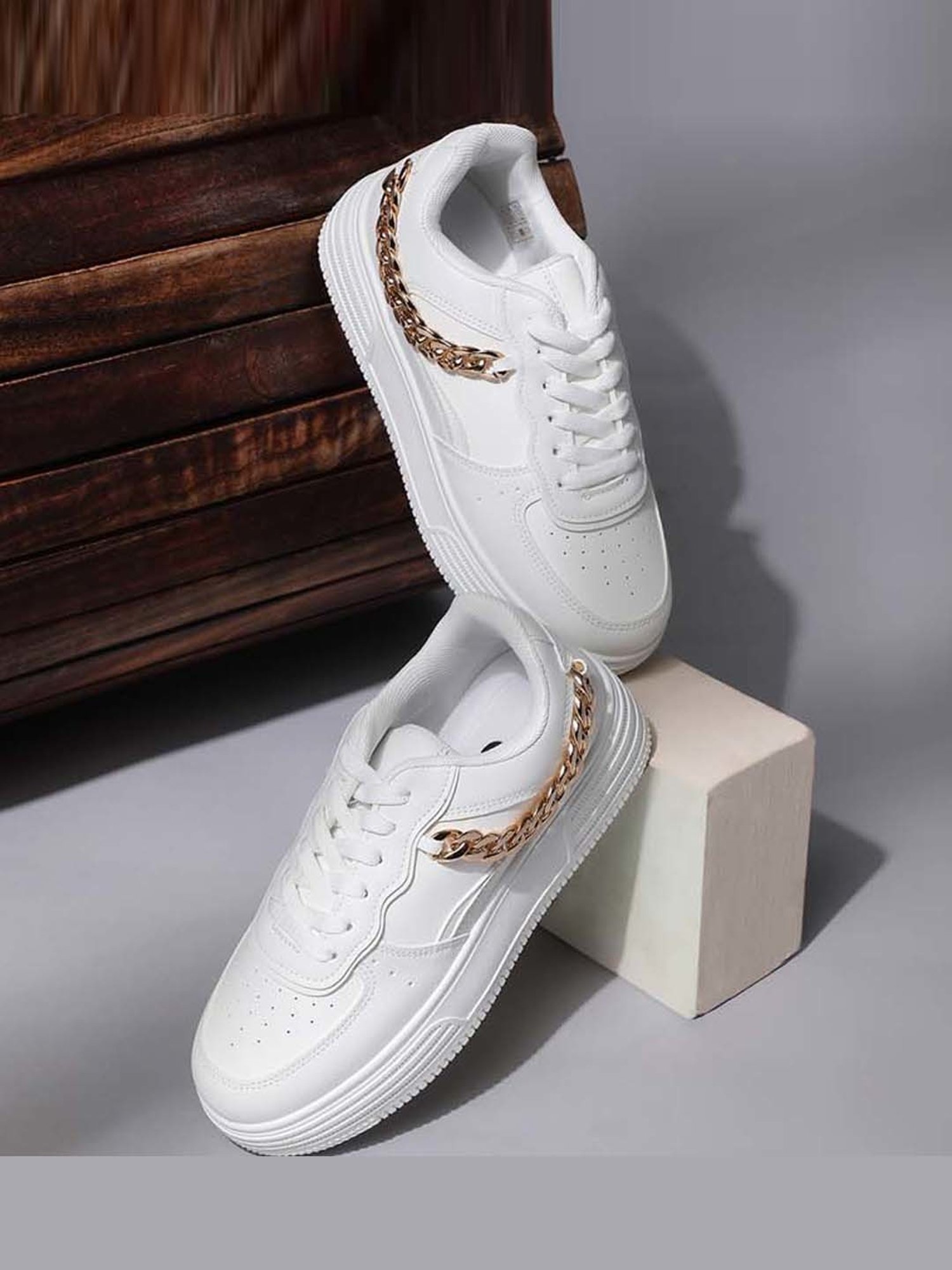 Mozafia Women's White Sneakers