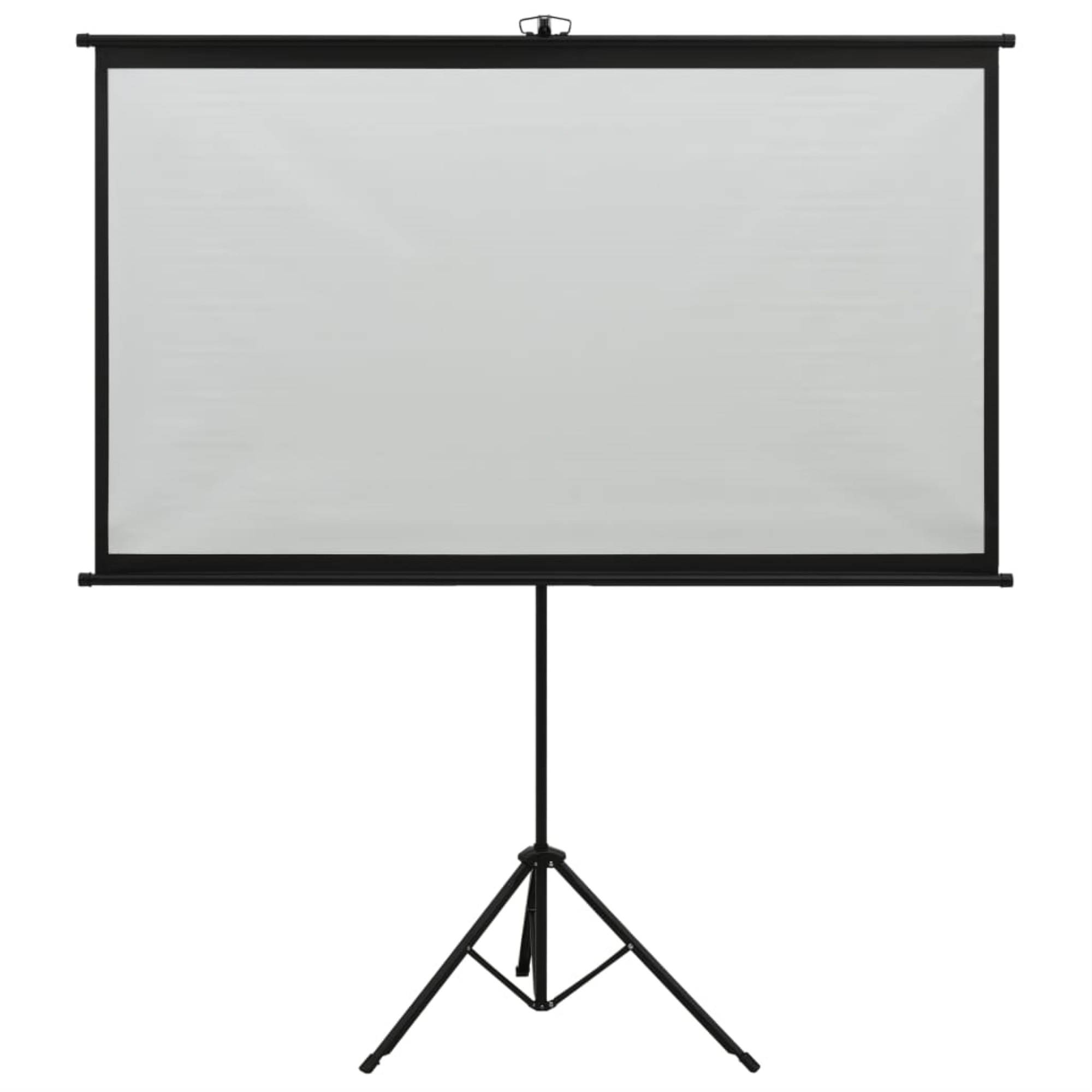 vidaXL Projection Screen with Tripod 72" 16:9 Home Theater Screen Presentation