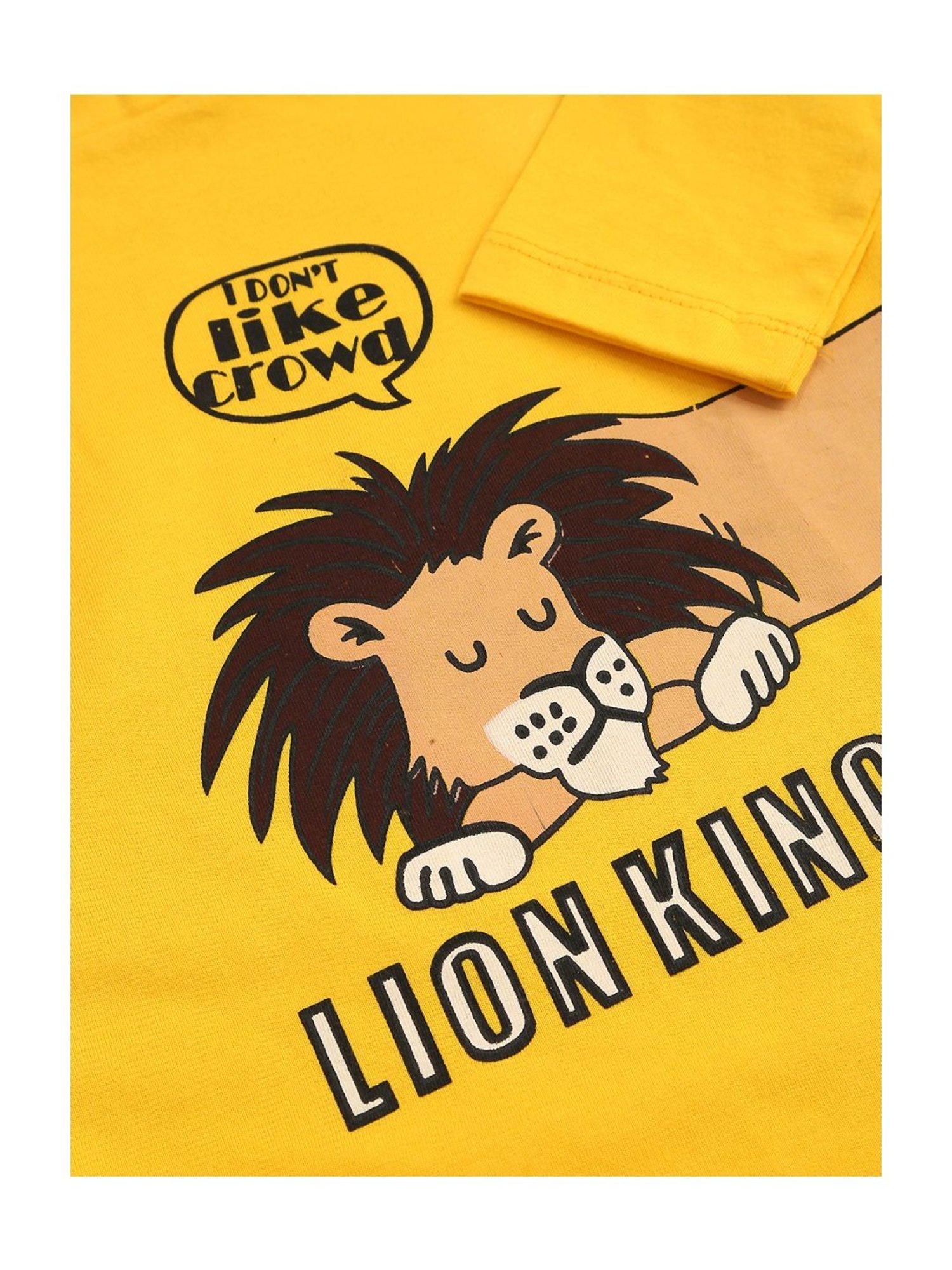 Kids Craft Yellow Cotton Printed T-Shirt & Pants