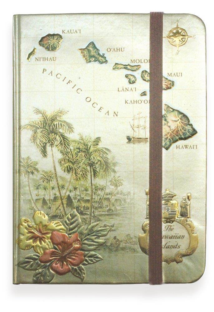 Foil Notebook - Islands of Hawaii - Large